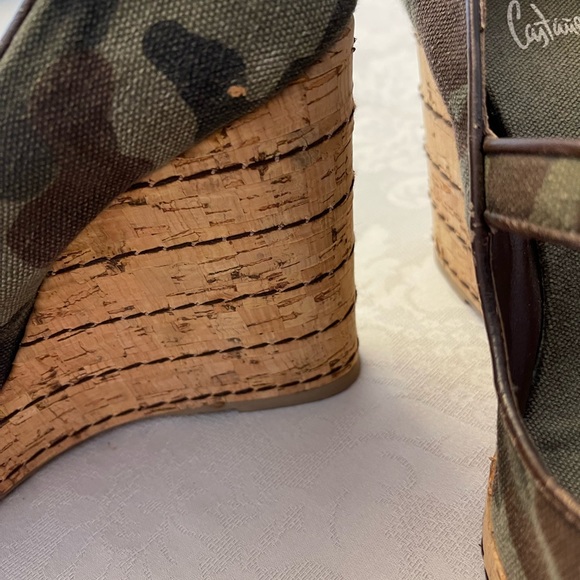 Castañer camouflage cork wedges (Mary Jane style with a peep toe!) - Picture 2 of 4